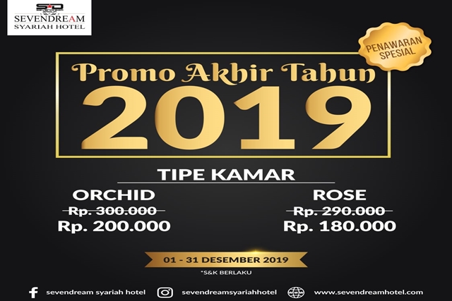 Catat! Seven Dream Syariah Hotel Jember Akhir Tahun Ada Promo Istimewa